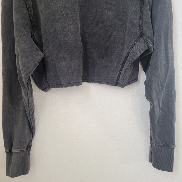 BDG Urban Outfitters Pullover Hoodie Sweater Gray Long Sleeve Small Crop Cotton - Picture 8 of 11